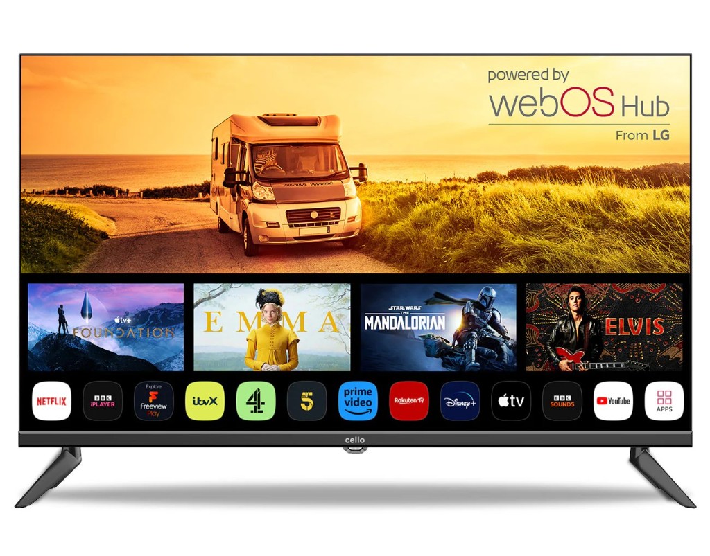 C32WS Televisor inteligente WebOS Traveller de 32″ y 12 voltios con bisel sin marco