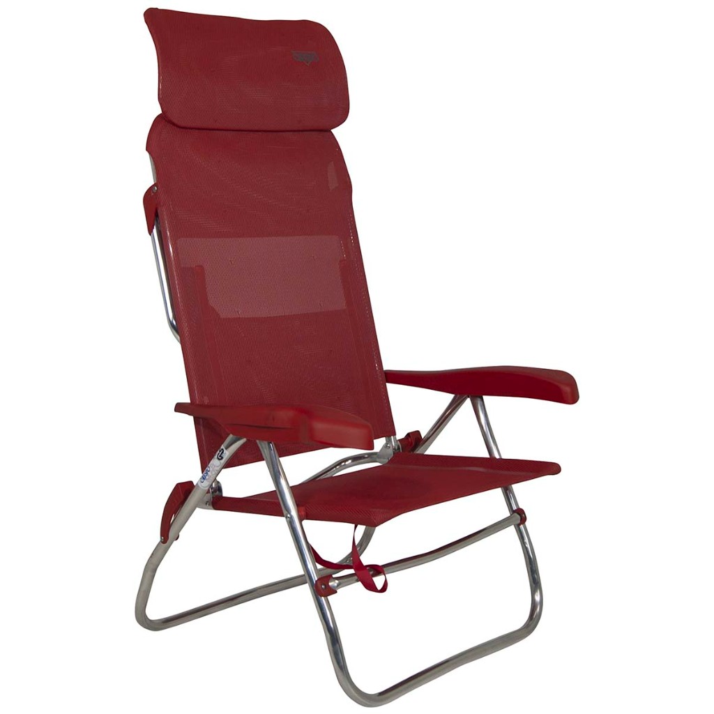 1149362 Crespo - Silla de playa - AL/223-C - Compacto - Rojo