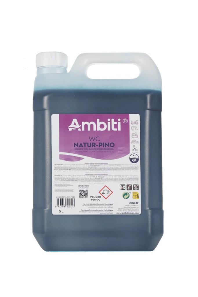 AM 300321 Ambiti WC Natur Pino 5L – Líquido para el Depósito de Residuos