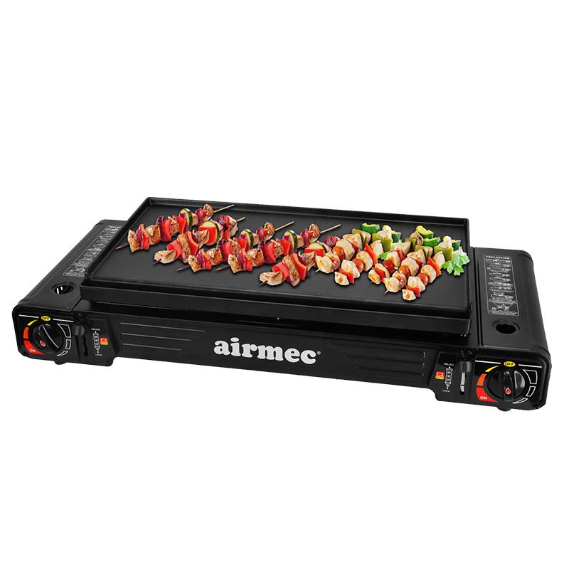 AM130799 COCINA GAS DOBLE CON BOMBONA + PLANCHA AIRMEC